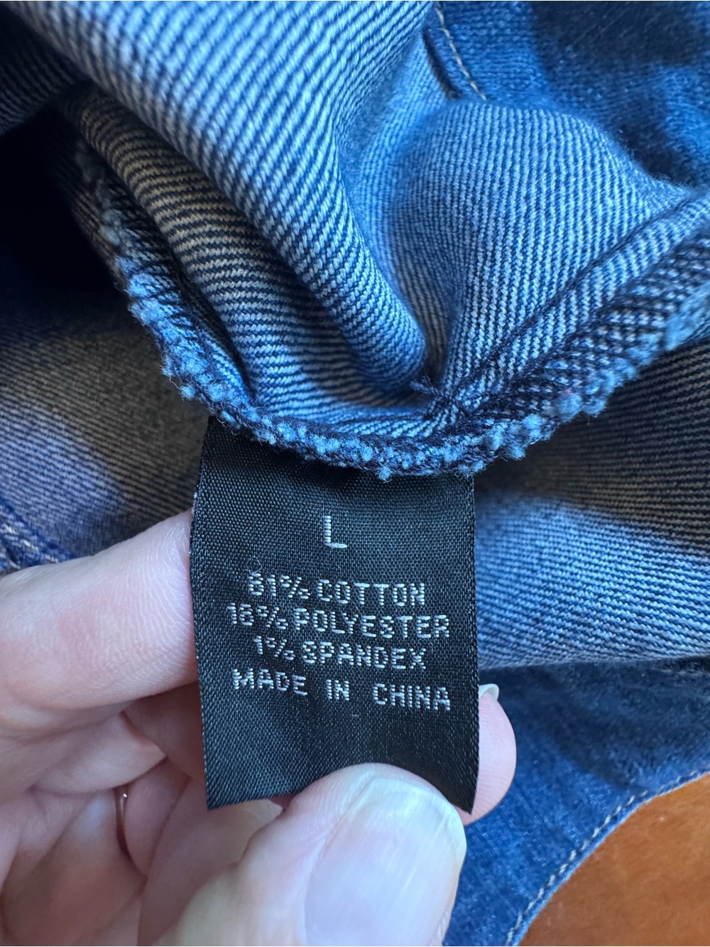 Baccini denim vest Size L - Picture 9 of 12